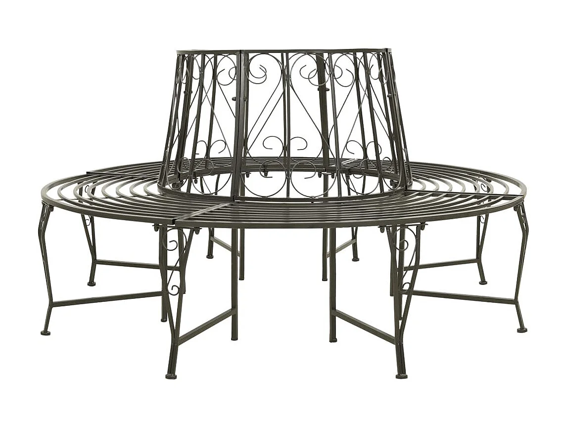 Banc circulaire de jardin 160cm Acier