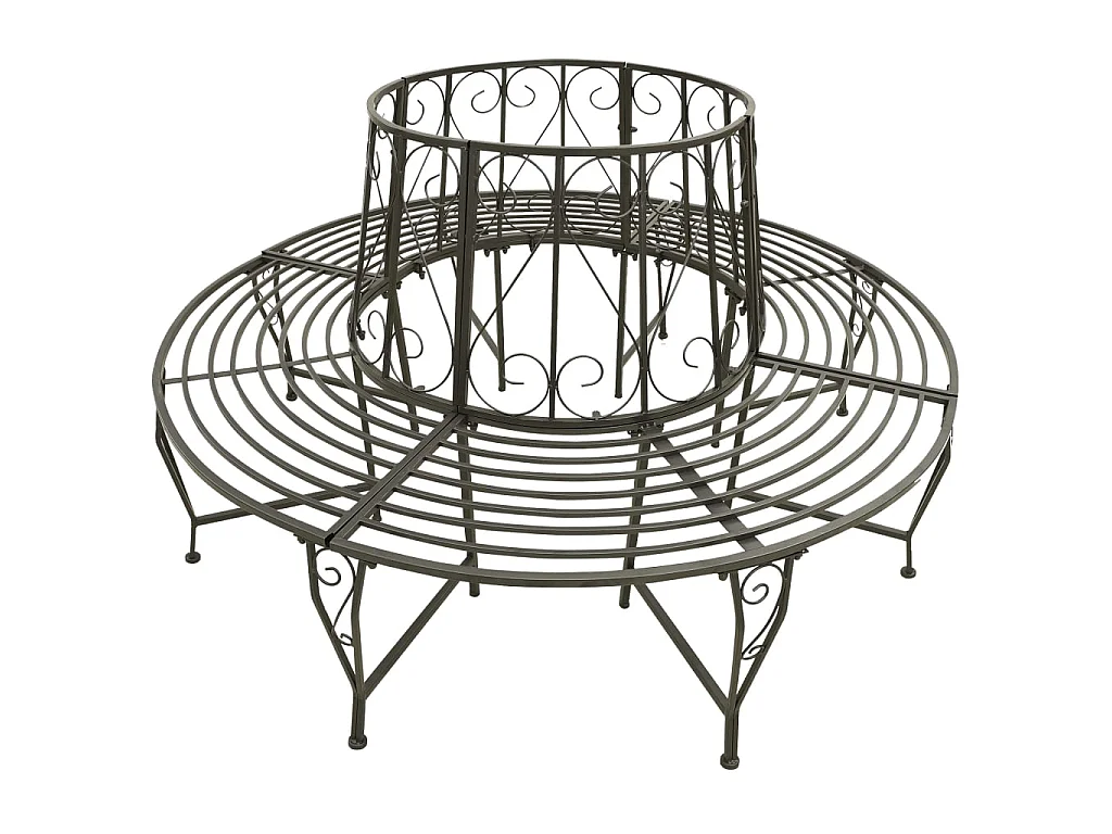 Banc circulaire de jardin 160cm Acier