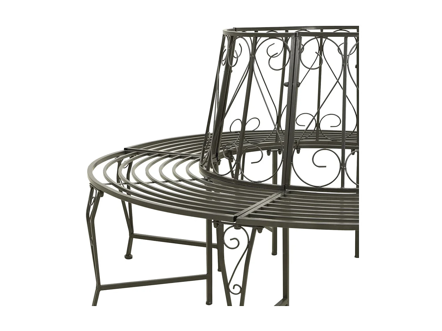 Banc circulaire de jardin 160cm Acier