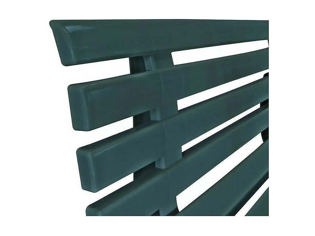 Banc de jardin plastique vert Bouka