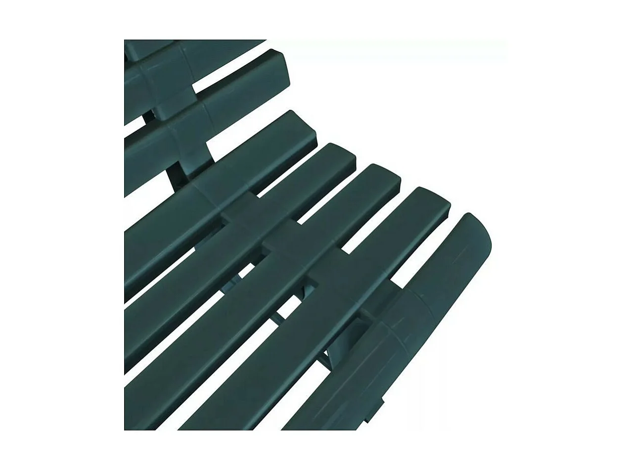 Banc de jardin plastique vert Bouka
