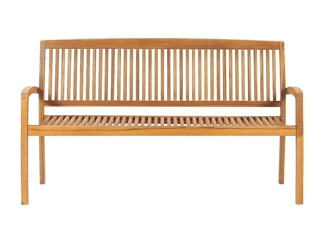 Banc de jardin 3 places 159cm Bois de teck solide