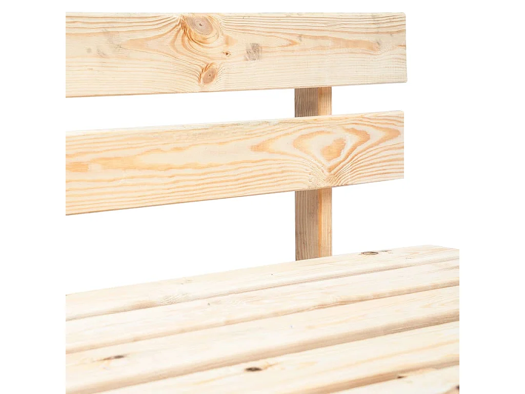 Banc palette de jardin Bois 2