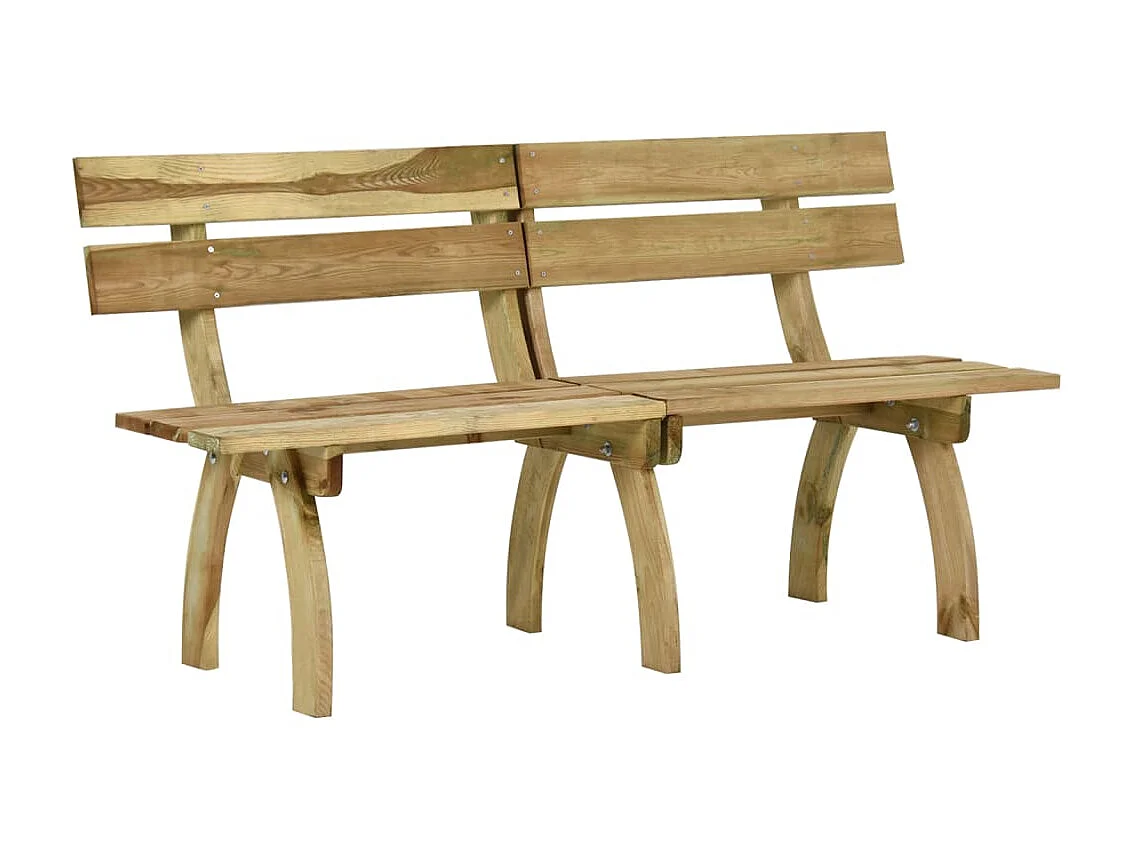 Banc de jardin 160cm Bois de pin imprégné