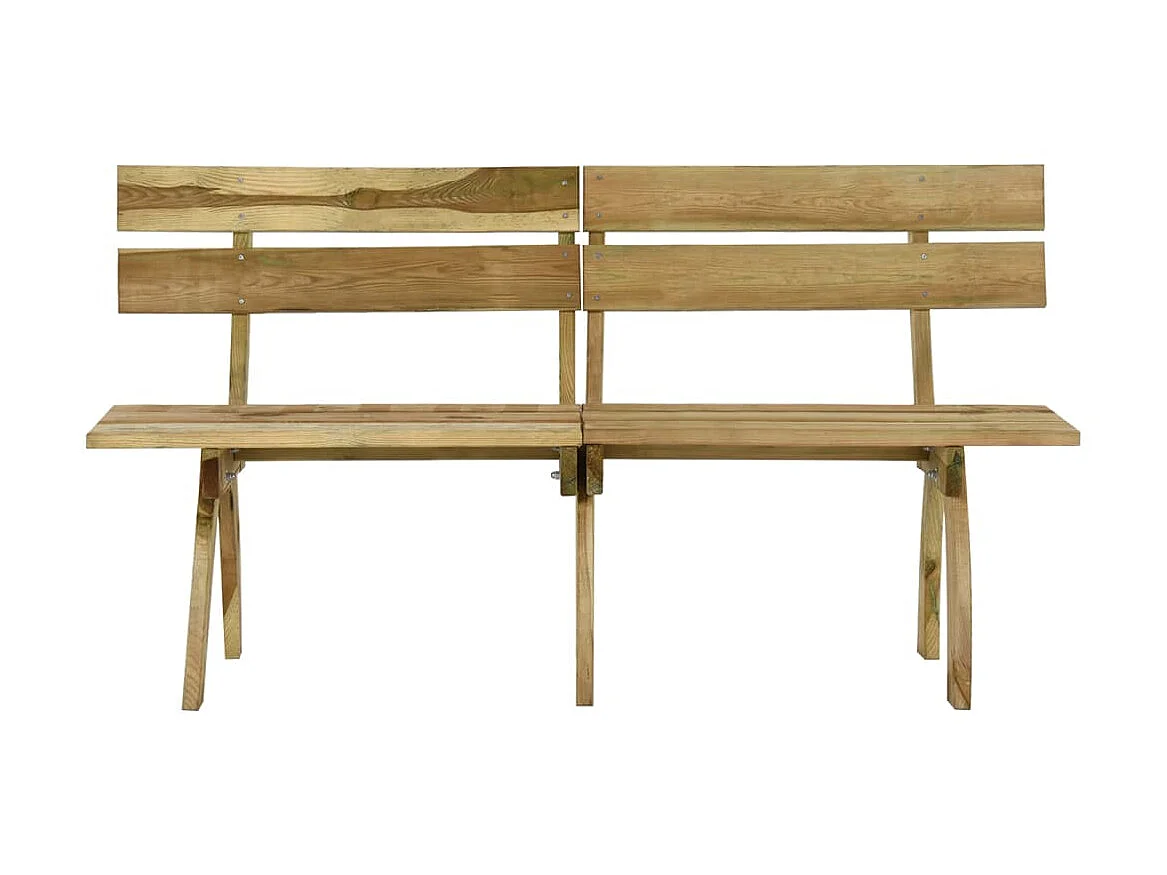 Banc de jardin 160cm Bois de pin imprégné