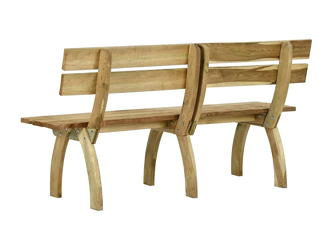 Banc de jardin 160cm Bois de pin imprégné