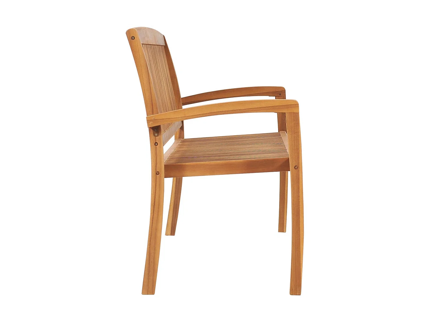 Banc de jardin empilable et coussin 159cm Bois de teck massif 24