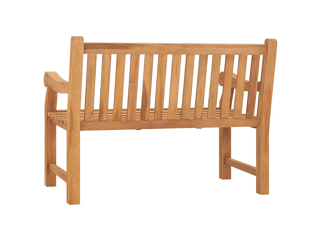Banc de jardin 114cm Bois de teck solide 3