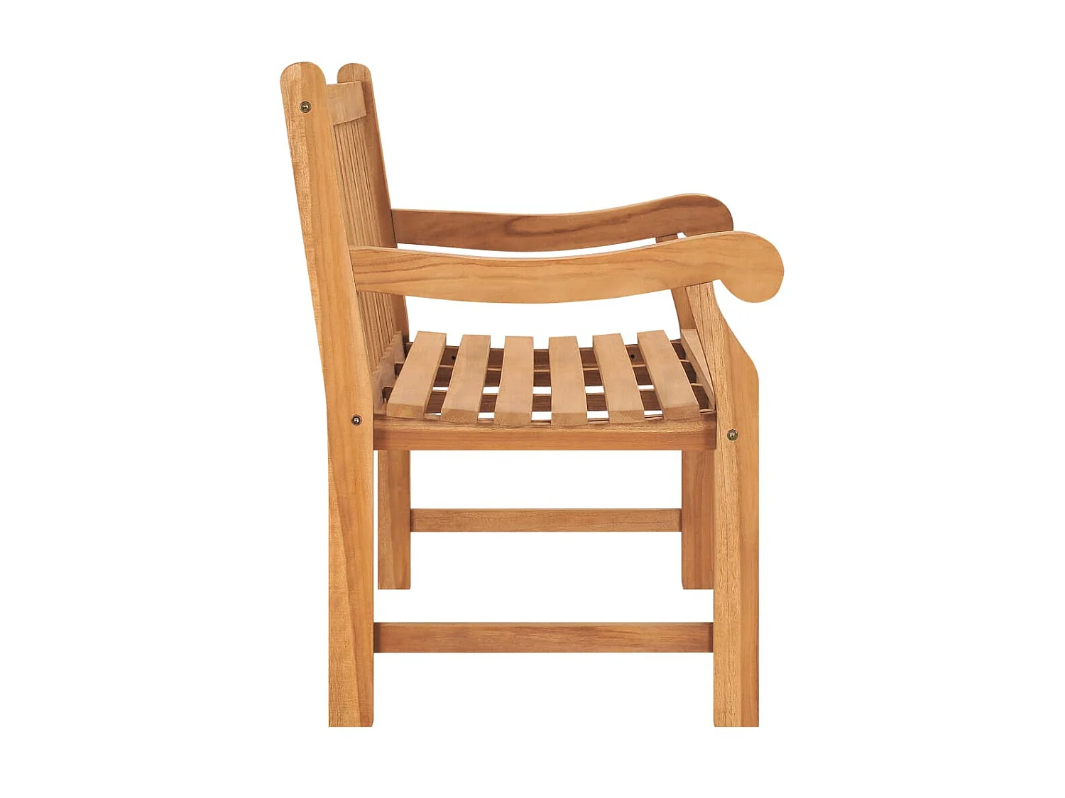 Banc de jardin 114cm Bois de teck solide 3