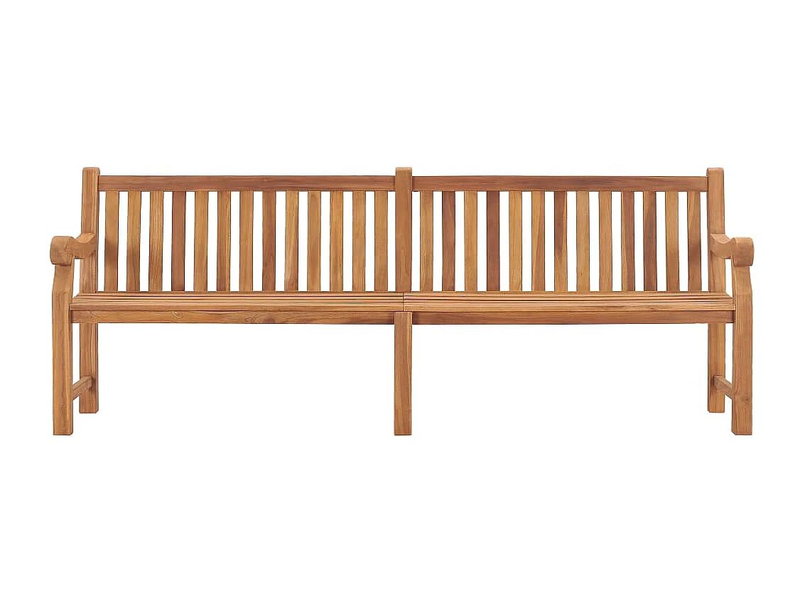 Banc de jardin 228cm Bois de teck solide 2