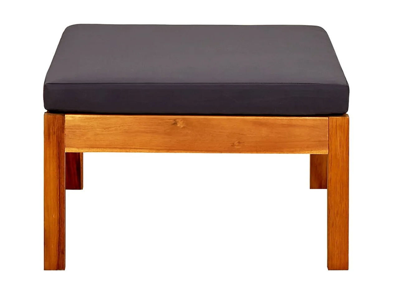 Banc de jardin avec auvent et repose-pieds Bois d'acacia solide