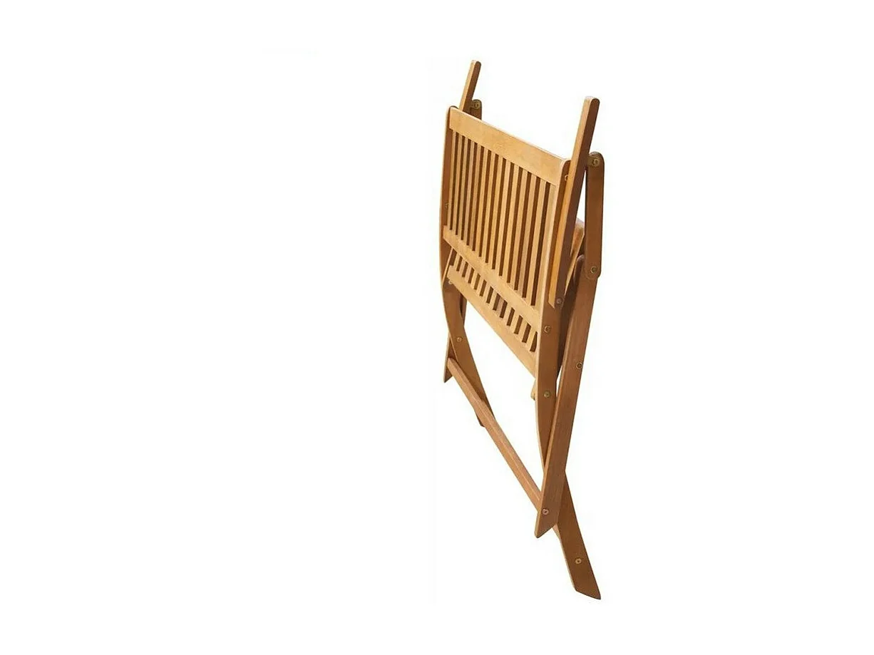 Banc de jardin pliable acacia massif clair Shika 120cm
