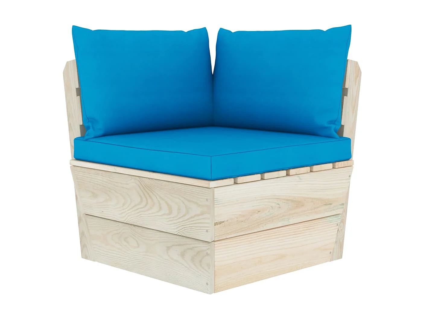 Salon de jardin palette 6 pcs avec coussins Épicéa imprégné 20