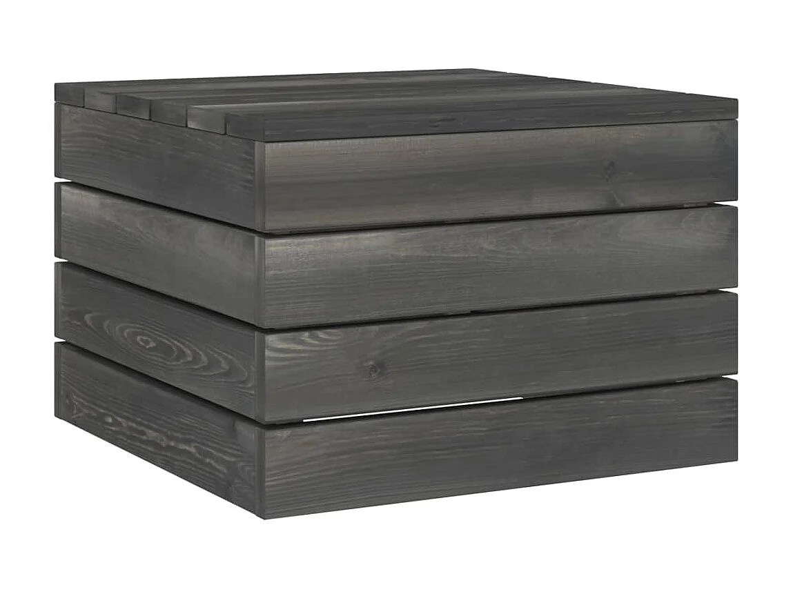 Salon palette de jardin 2 pcs avec coussins Bois de pin massif 2