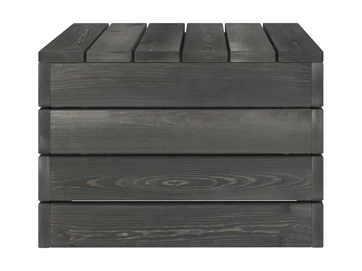 Salon palette de jardin 2 pcs avec coussins Bois de pin massif 2