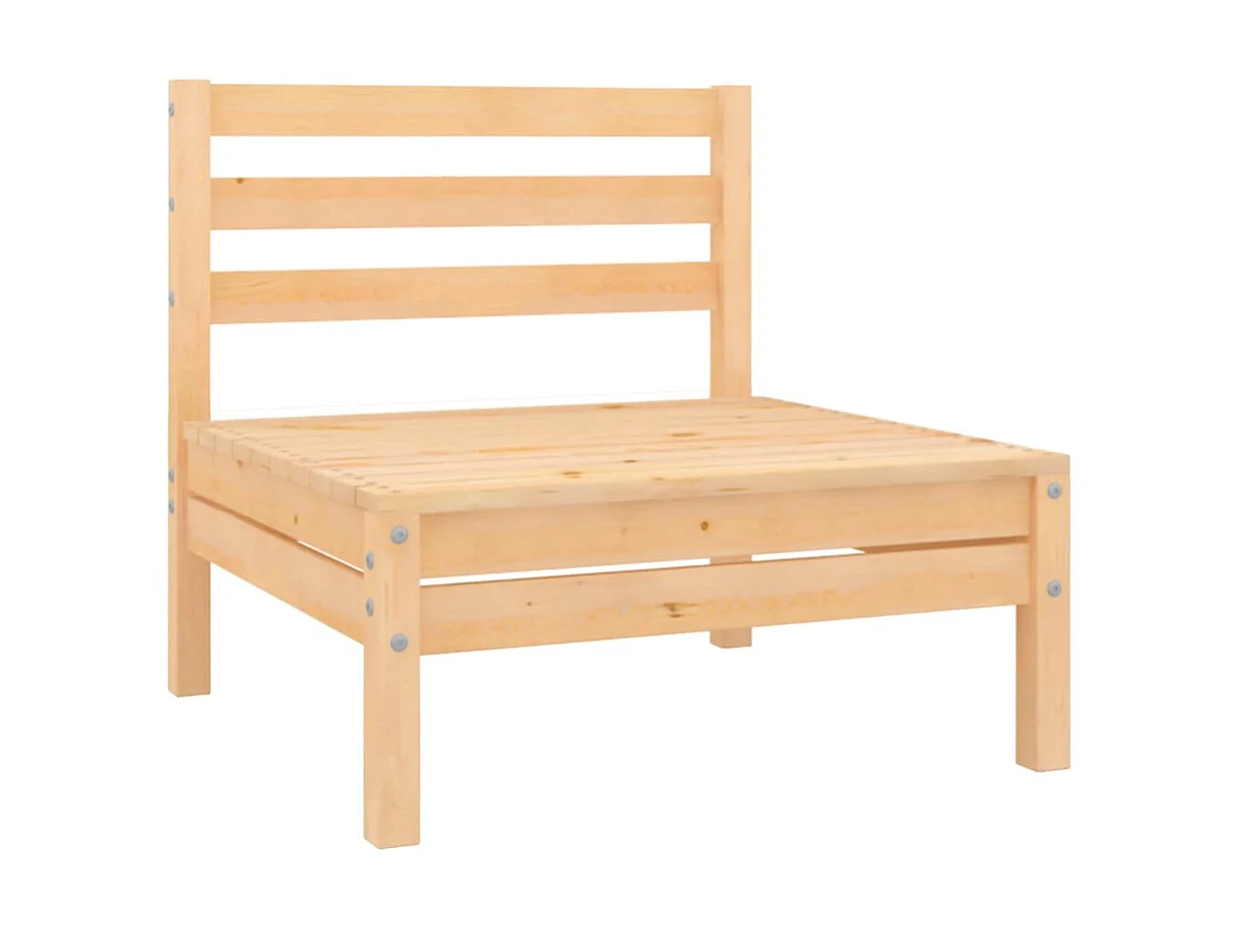 Salon de jardin 4 pcs Bois de pin massif 3