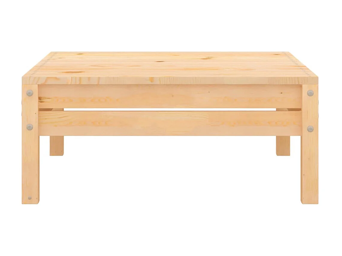 Salon de jardin 4 pcs Bois de pin massif 3