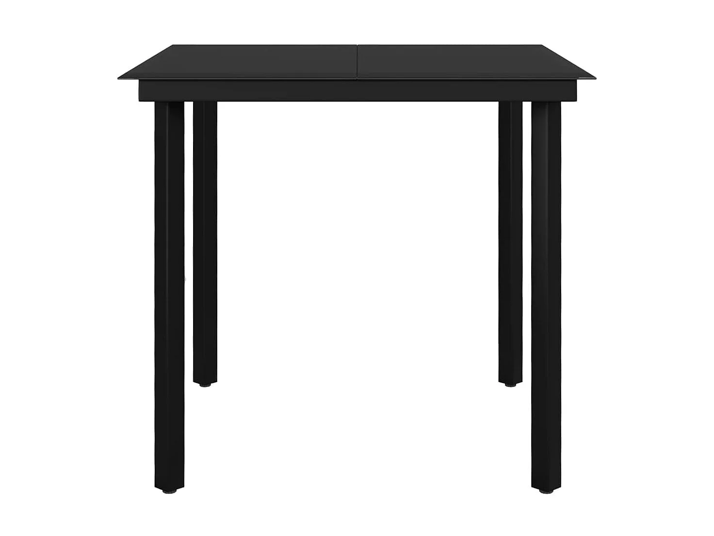 Mobilier à dîner de jardin coussins 5 pcs Résine tressée Verre 9