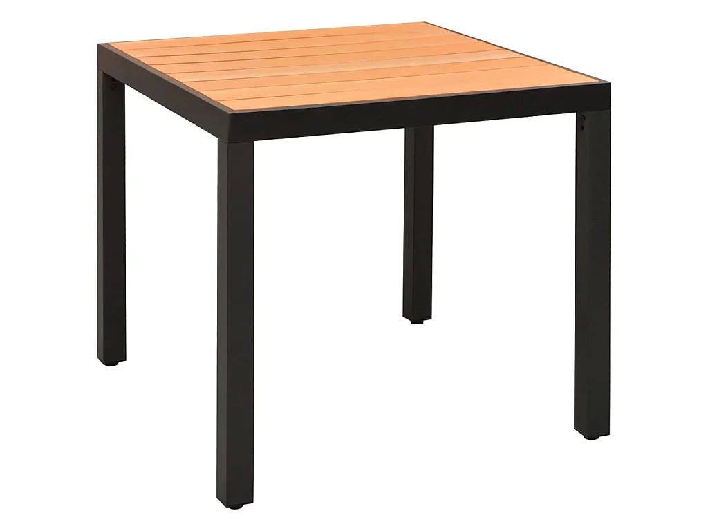 Ensemble de salle à manger de jardin 3 pcs Noir et marron 3