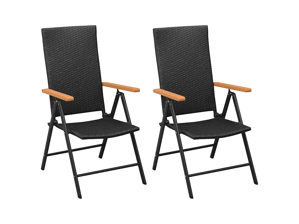 Ensemble de salle à manger de jardin 3 pcs Noir et marron 3