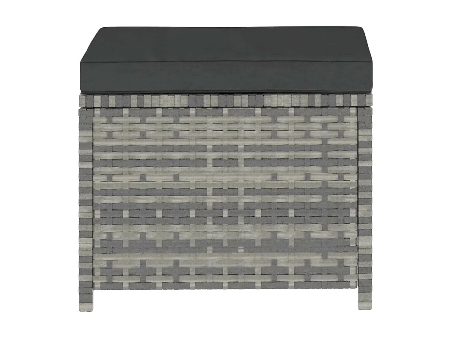 Salon de jardin 5 pcs avec coussins Résine tressée Gris 23