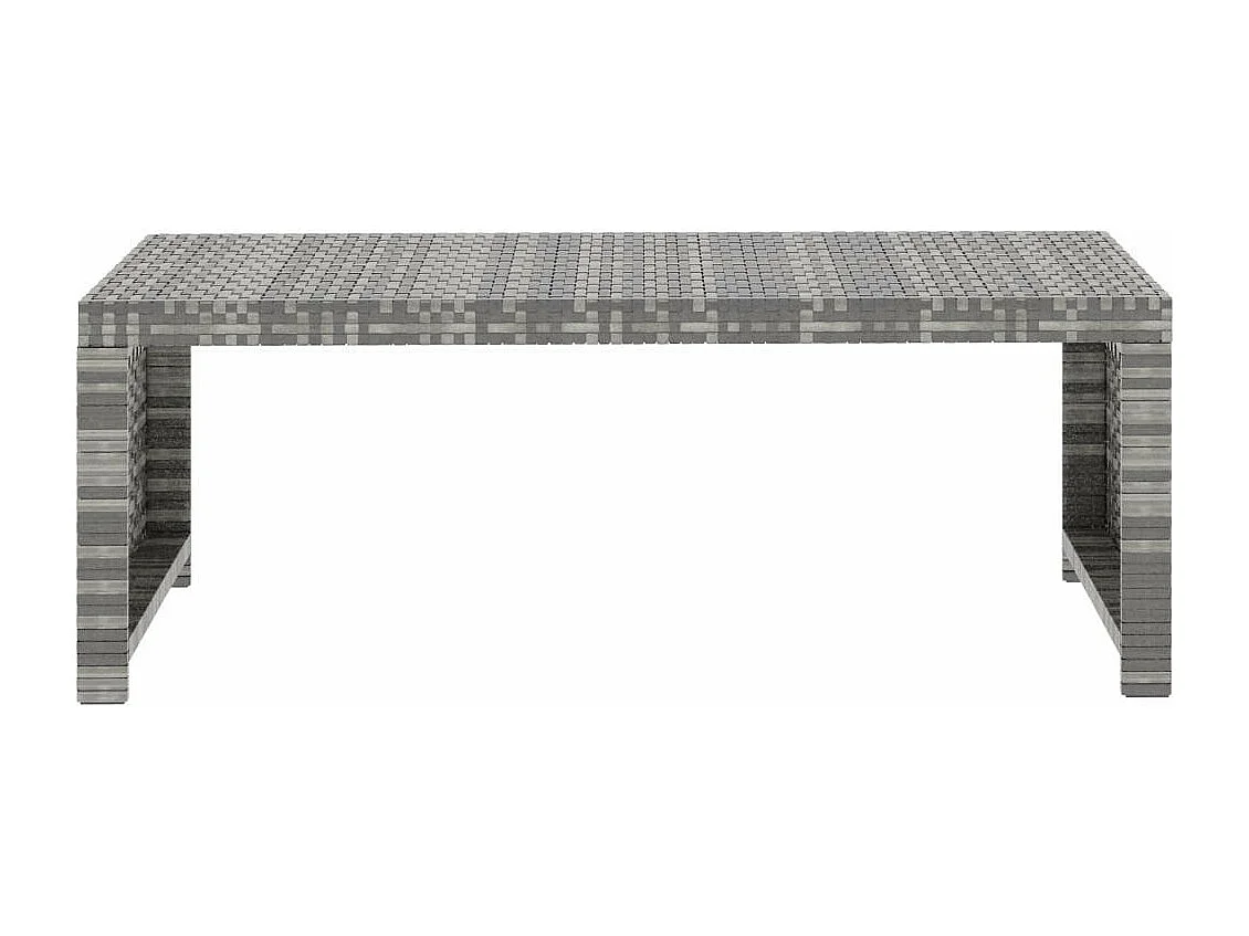 Salon de jardin 5 pcs avec coussins Résine tressée Gris 23