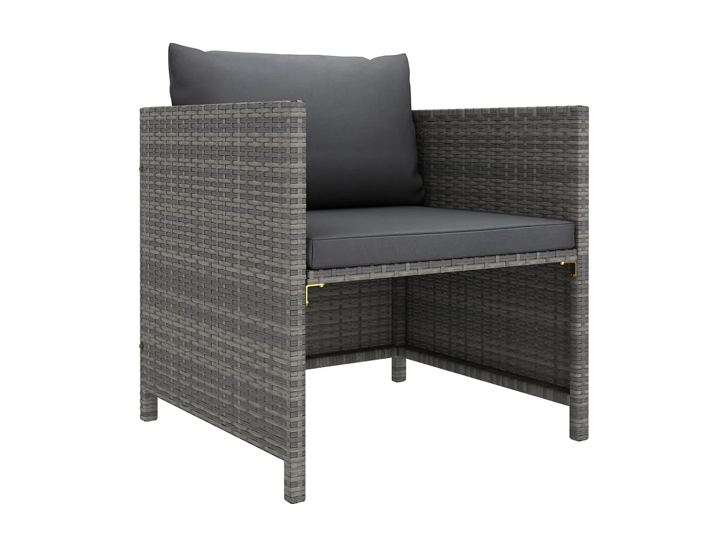 Salon de jardin 8 pcs avec coussins Résine tressée Gris 31