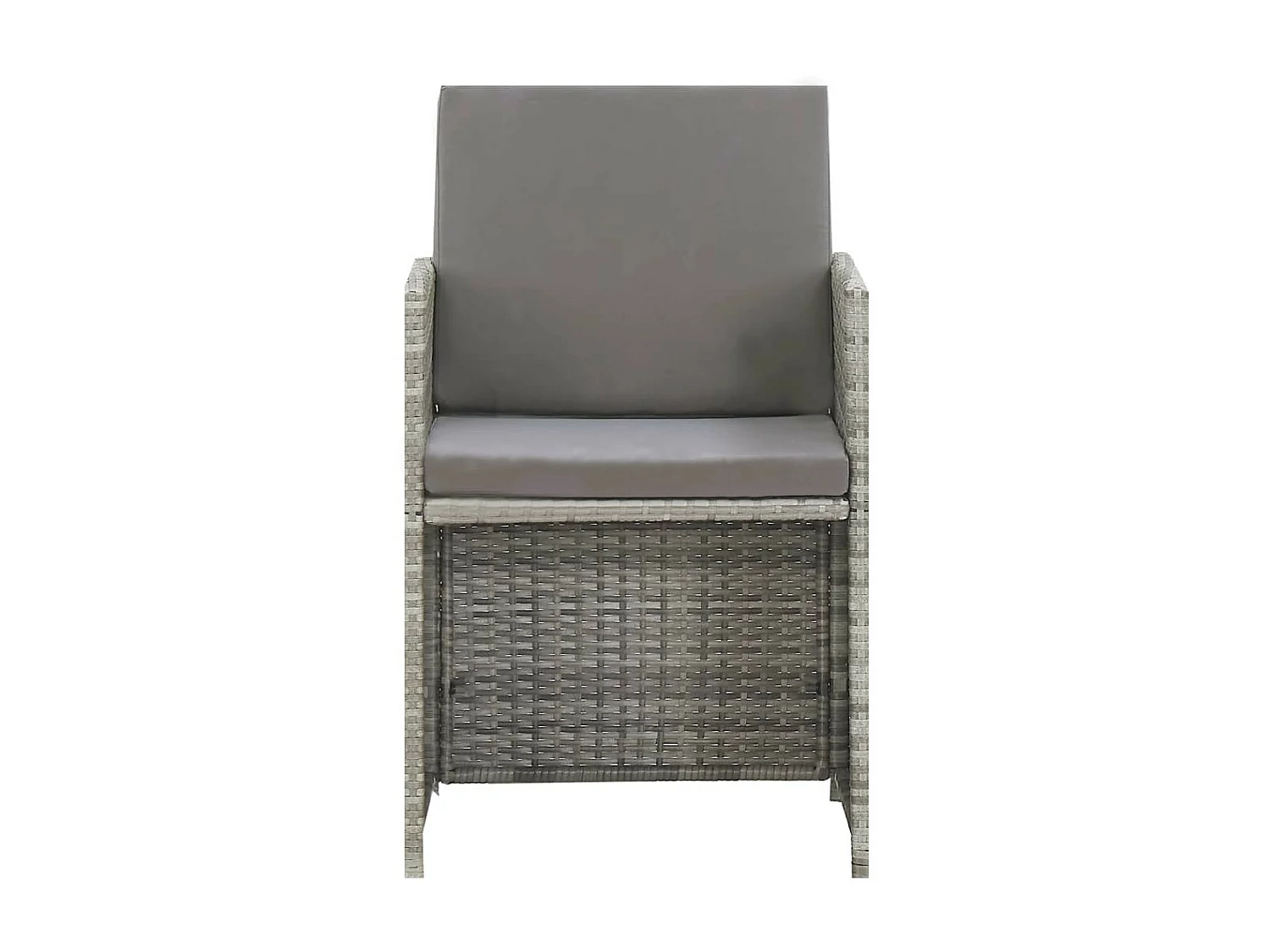 Salon de jardin 13 pcs avec coussins Résine tressée Anthracite