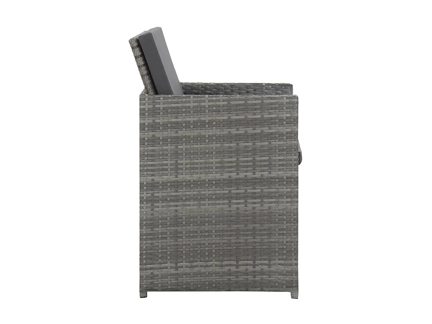 Salon de jardin 13 pcs avec coussins Résine tressée Anthracite