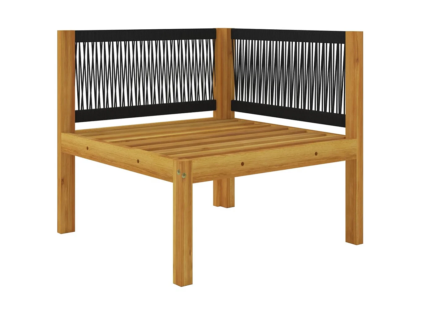 Salon de jardin 6 pcs avec coussins Crème Bois d'acacia solide 7