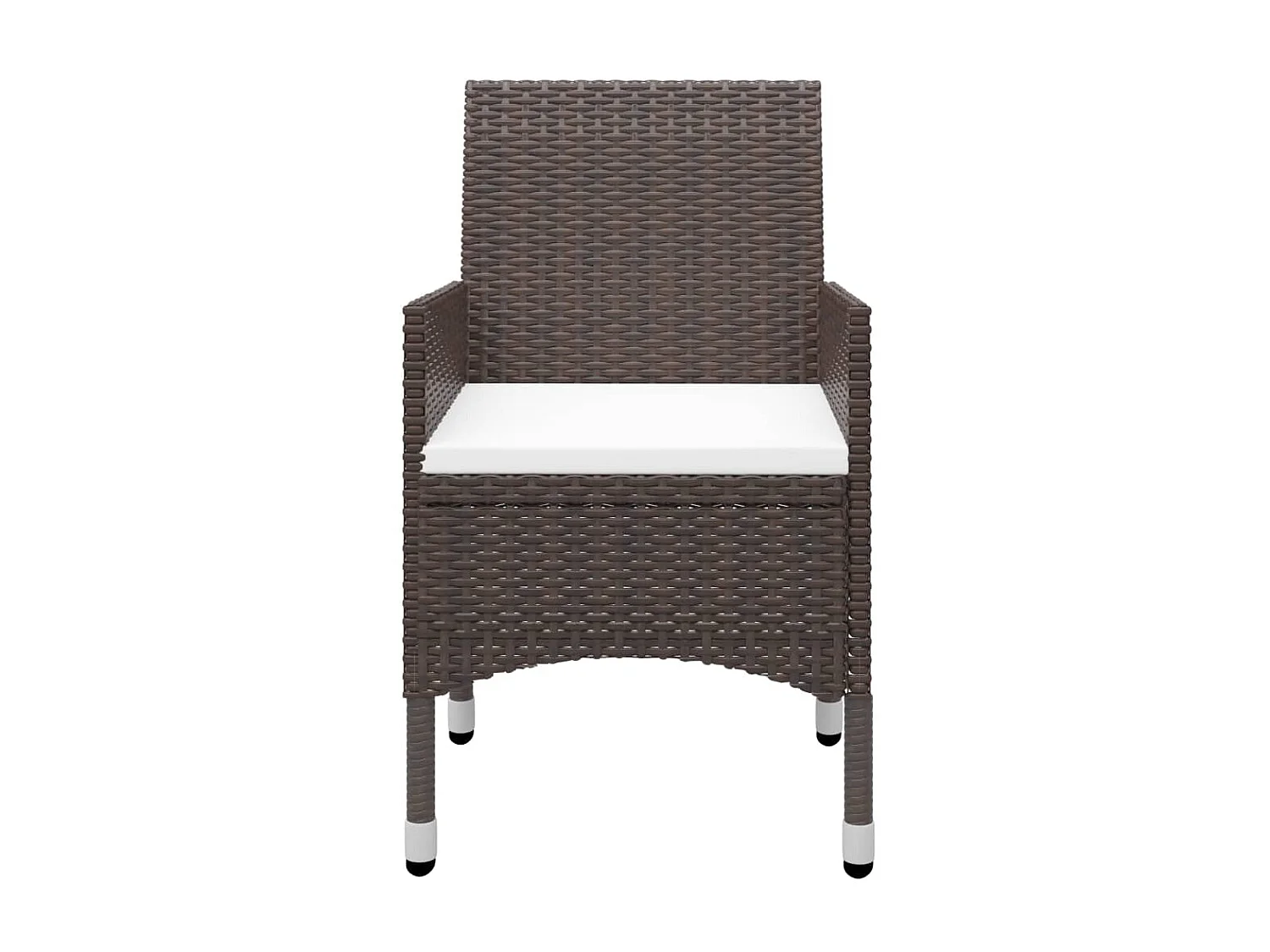 Ensemble de salle à manger de jardin 3 pcs Marron 14