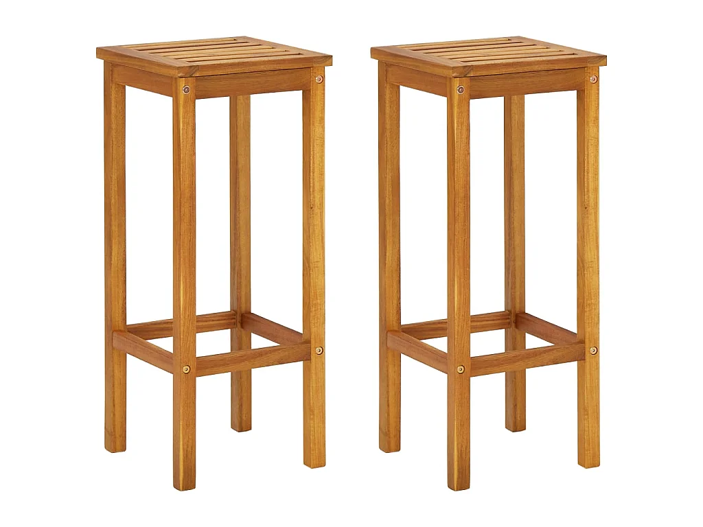 Ensemble de bar de balcon 3 pcs Bois d'acacia solide