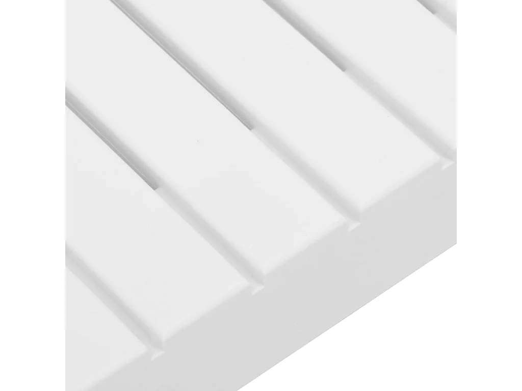 Salon de jardin 4 pcs avec coussins Plastique Blanc 3