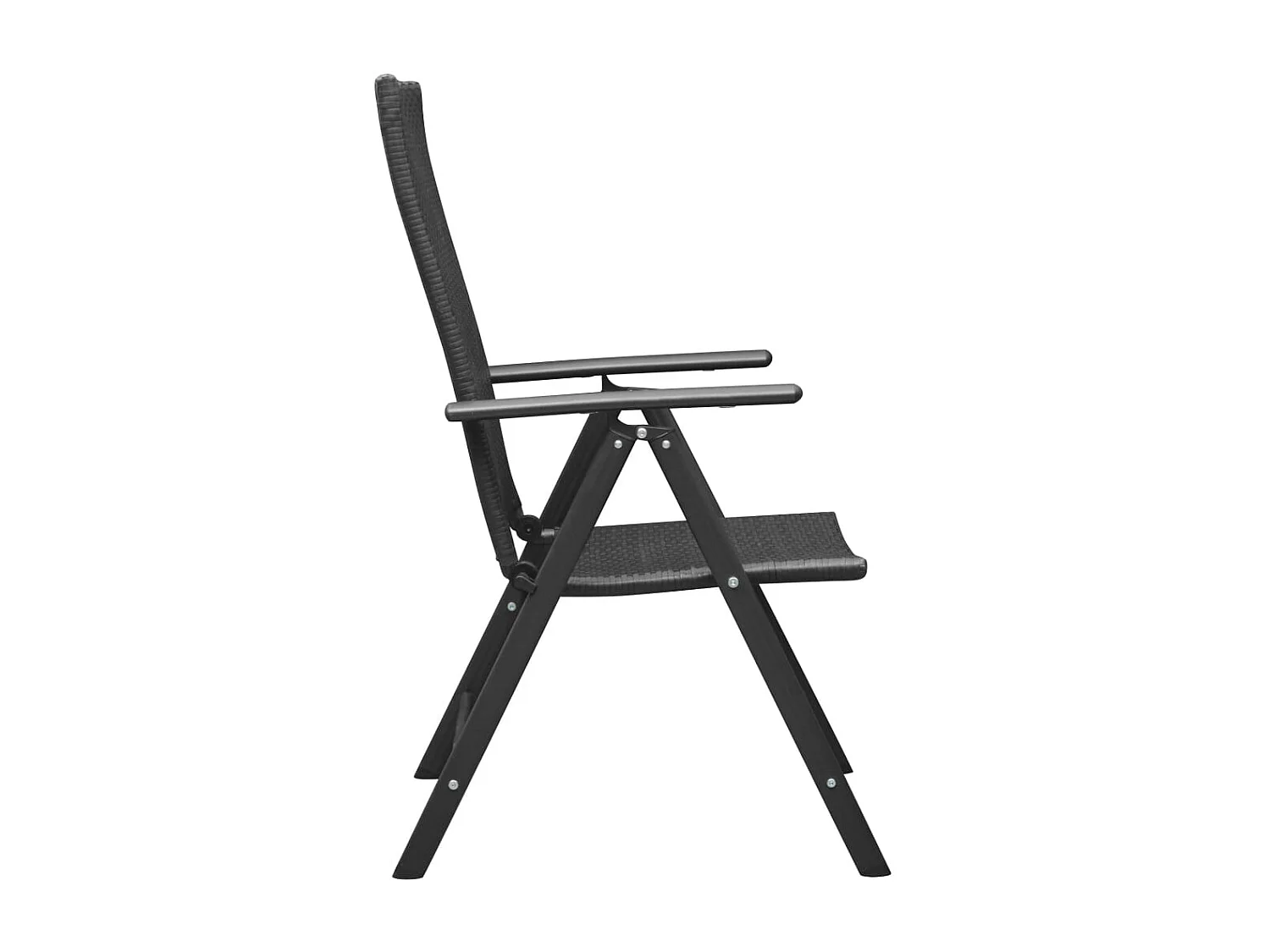 Ensemble de salle à manger de jardin 7 pcs Noir 23