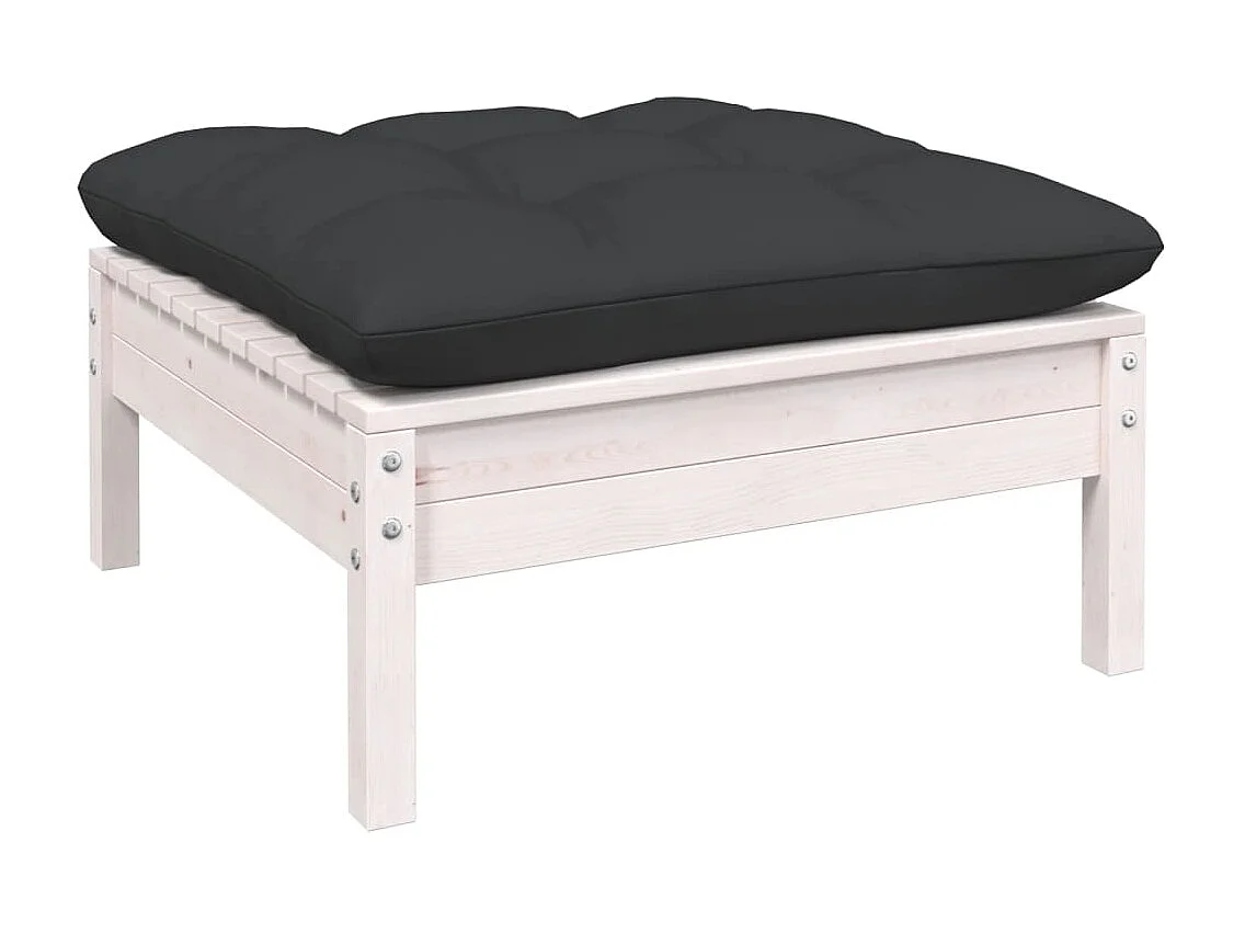 Salon de jardin 7 pcs avec coussins Bois de pin massif 2