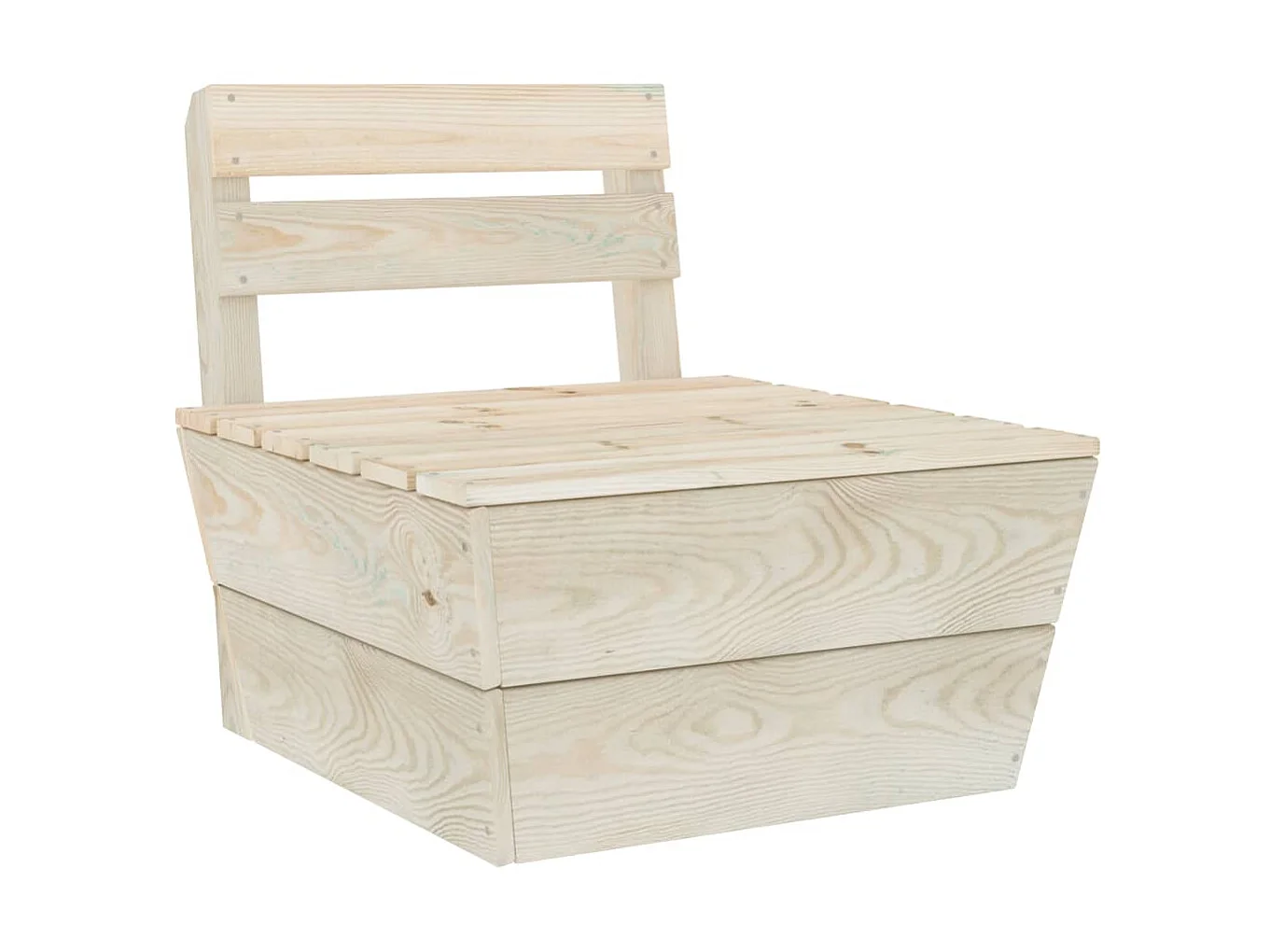 Salon de jardin palette 8 pcs Bois d'épicéa imprégné 2