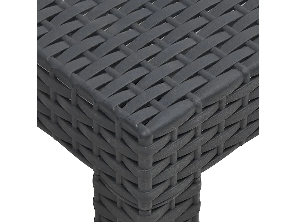 Salon de jardin 2 pcs avec coussins PP Anthracite