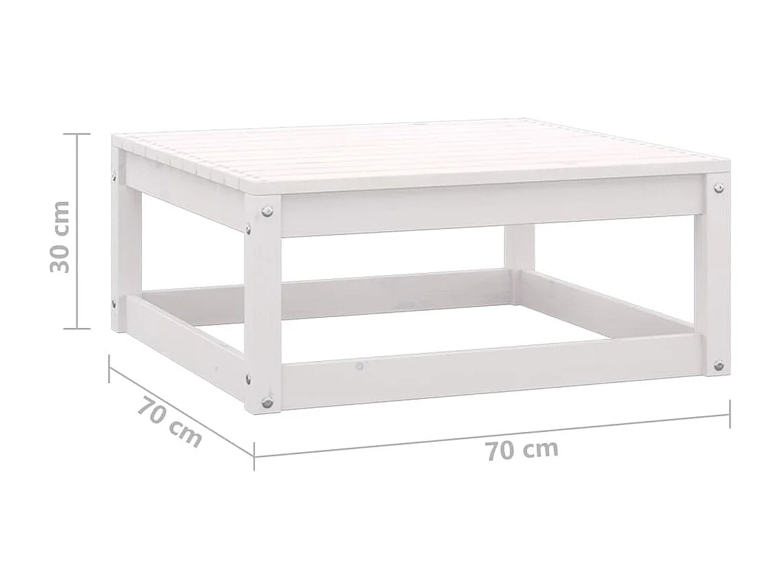 Salon de jardin 7 pcs avec coussins Bois de pin massif 60