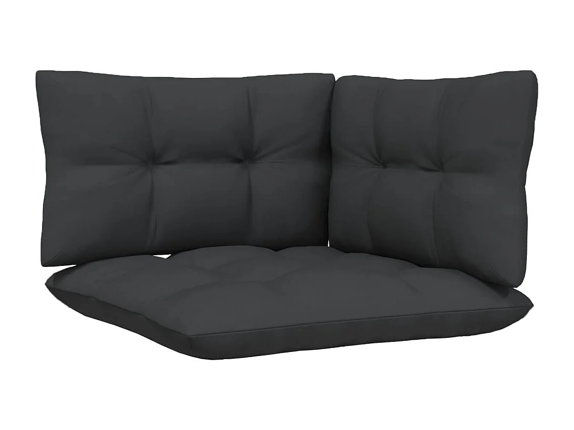 Salon de jardin 6 pcs avec coussins Bois de pin massif 2