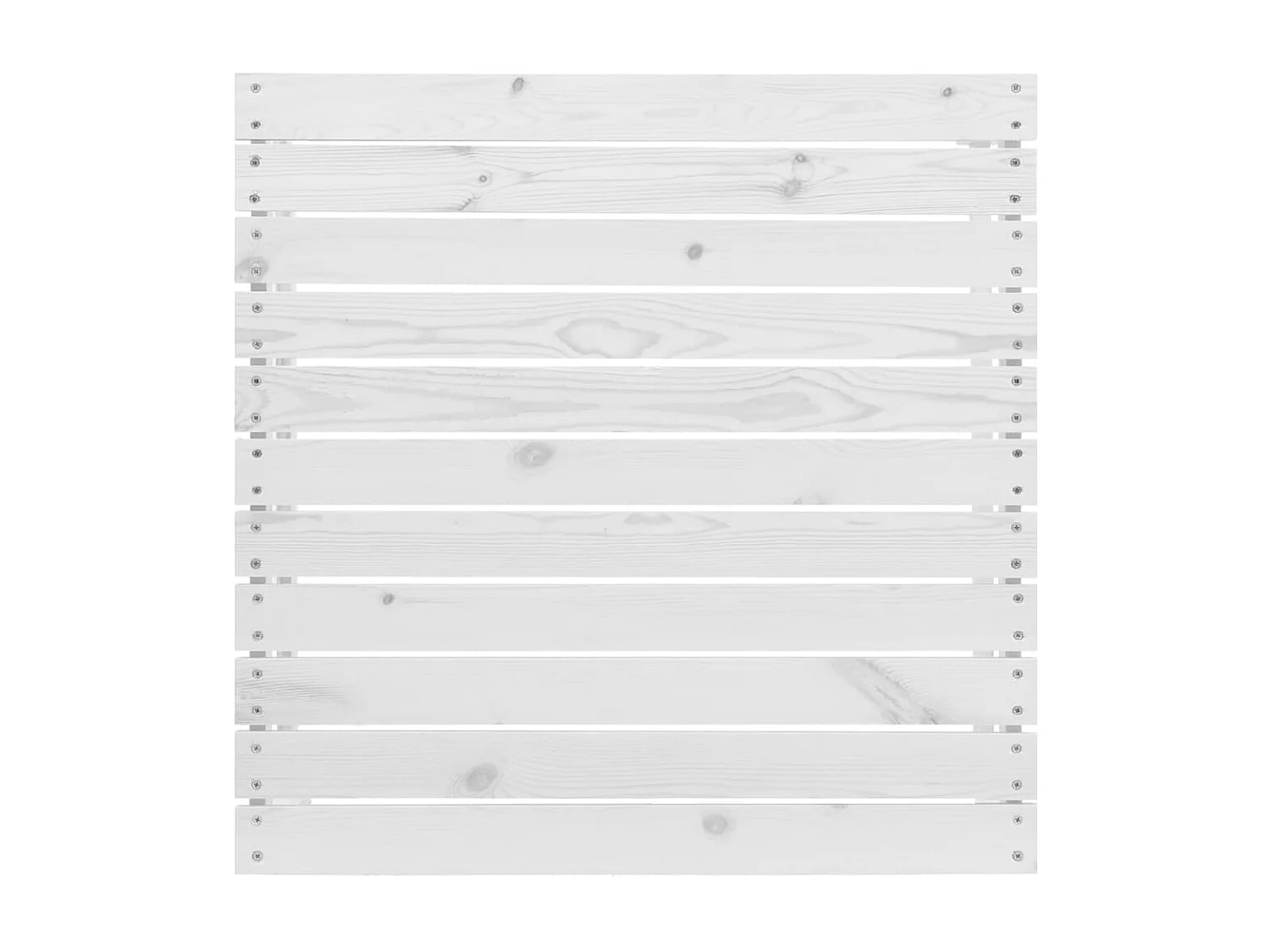 Repose-pied de jardin Blanc Bois de pin solide