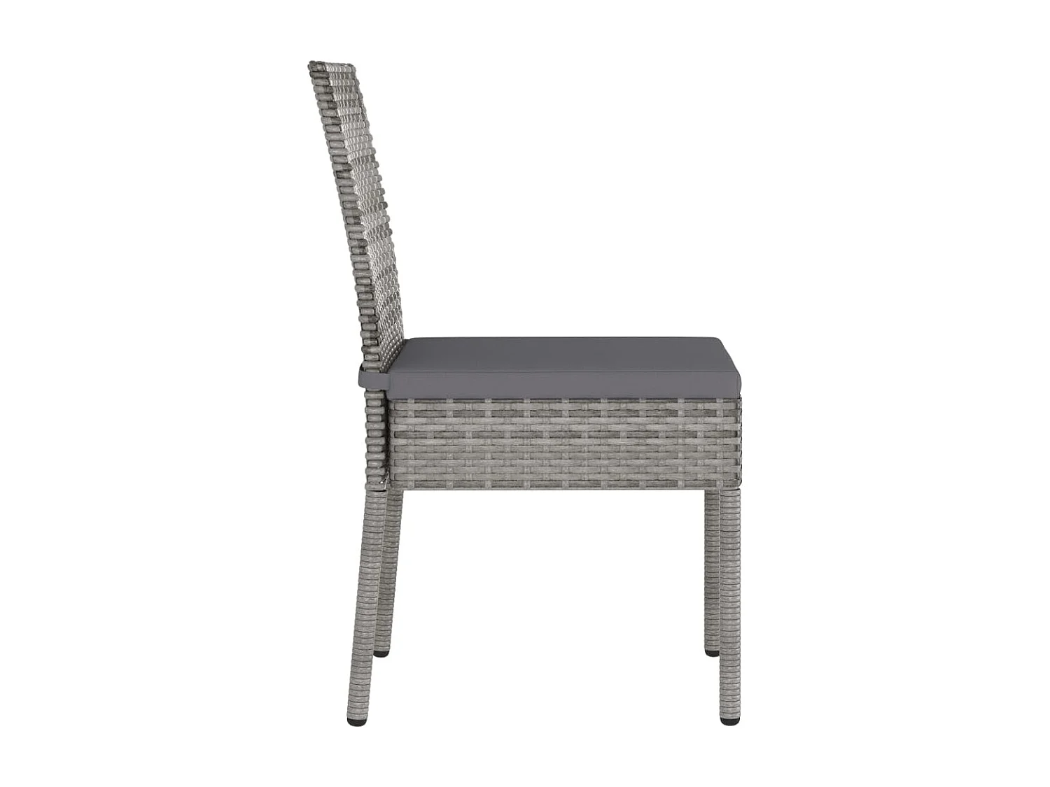 Ensemble de salle à manger de jardin 9 pcs Résine tressée Gris 3