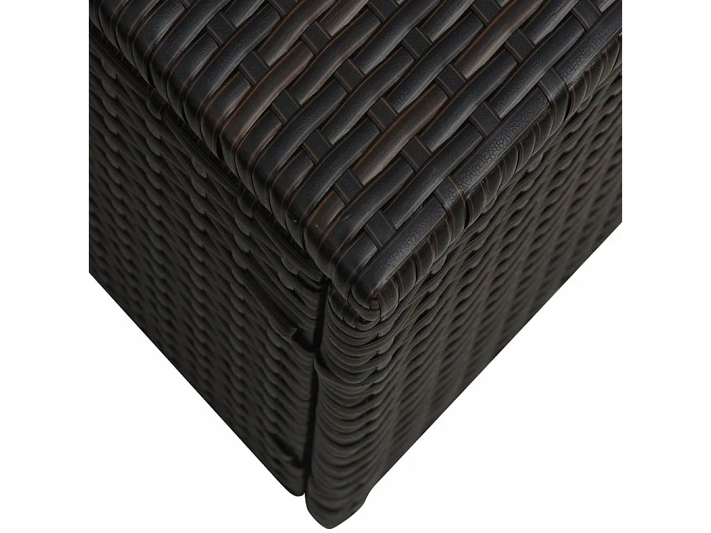 Salon de jardin 5 pcs avec coussins Résine tressée Marron 33