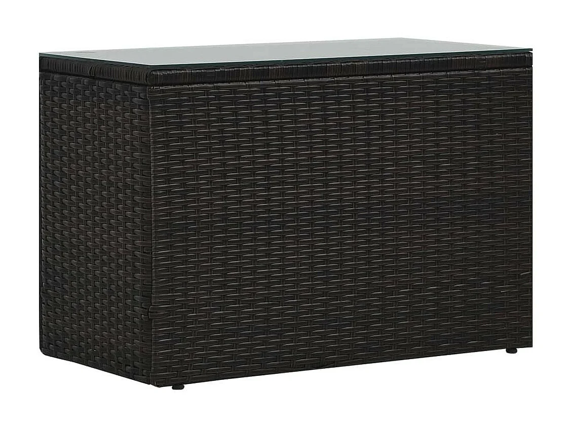 Salon de jardin 5 pcs avec coussins Résine tressée Marron 33