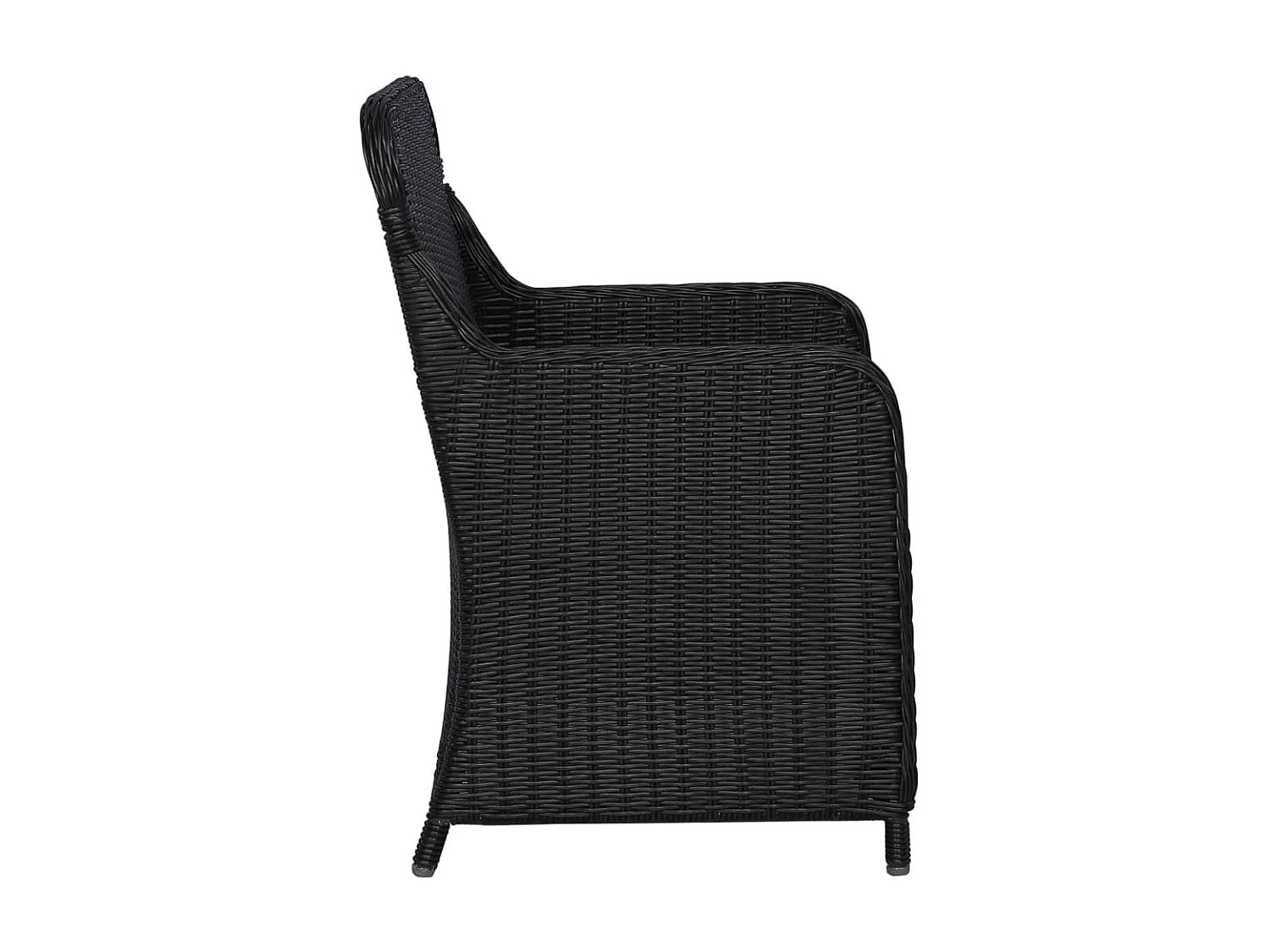 Ensemble de salle à manger de jardin 3 pcs Noir 47