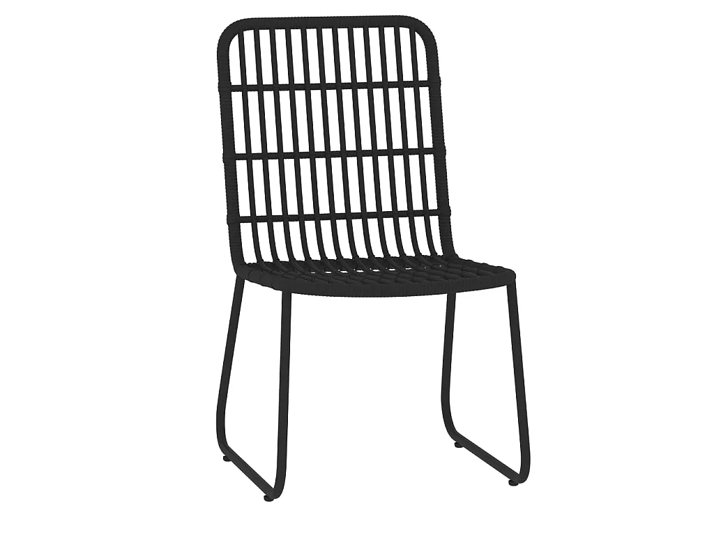 Ensemble de salle à manger de jardin 3 pcs Noir 13