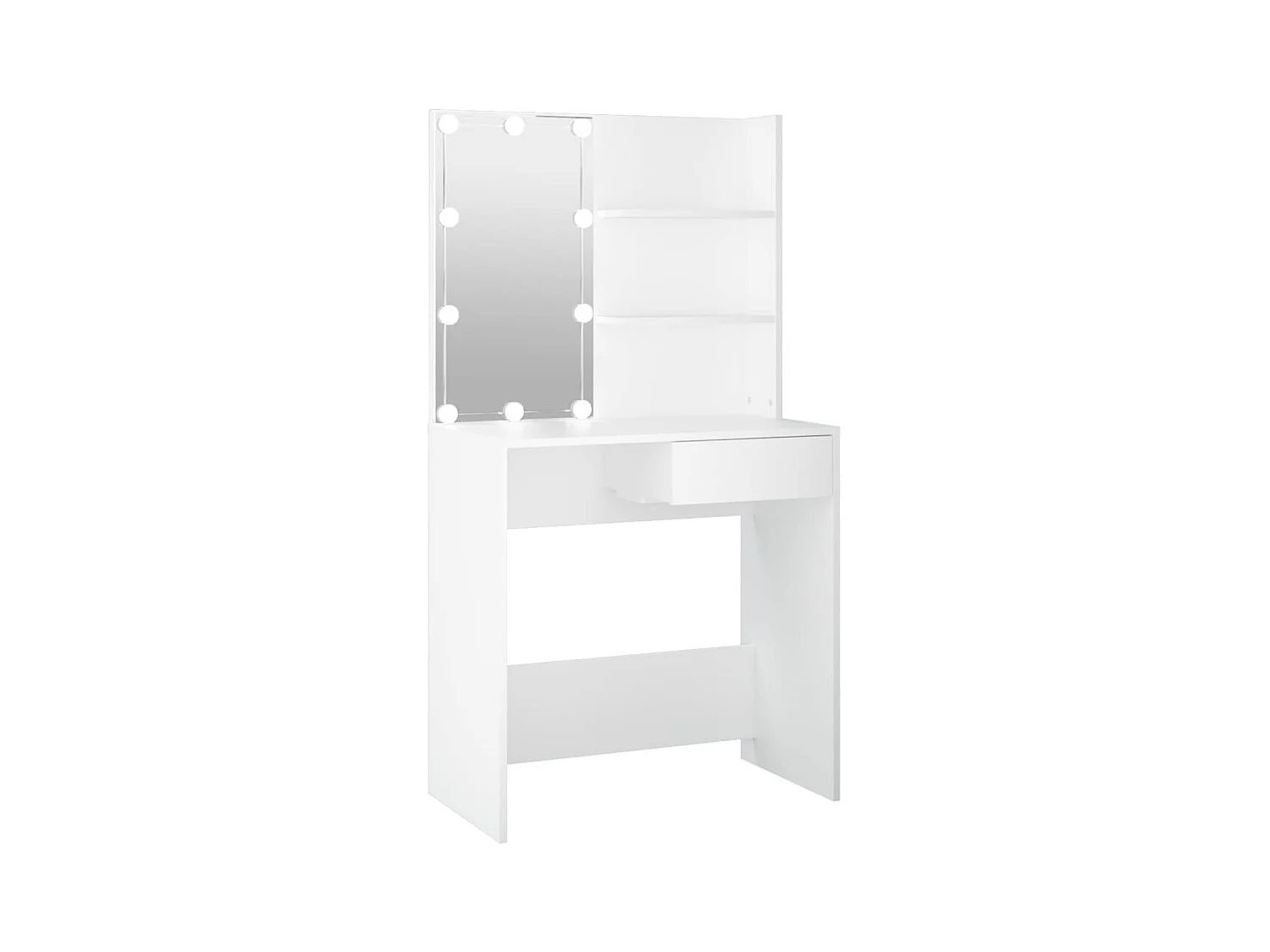 Coiffeuse avec LED Blanc 74,5x40x141