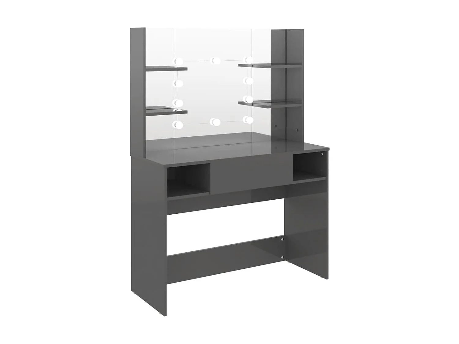 Table de maquillage avec éclairage LED 100x40x135 MDF 2