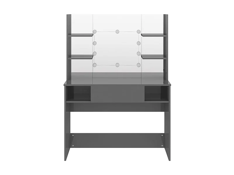 Table de maquillage avec éclairage LED 100x40x135 MDF 2