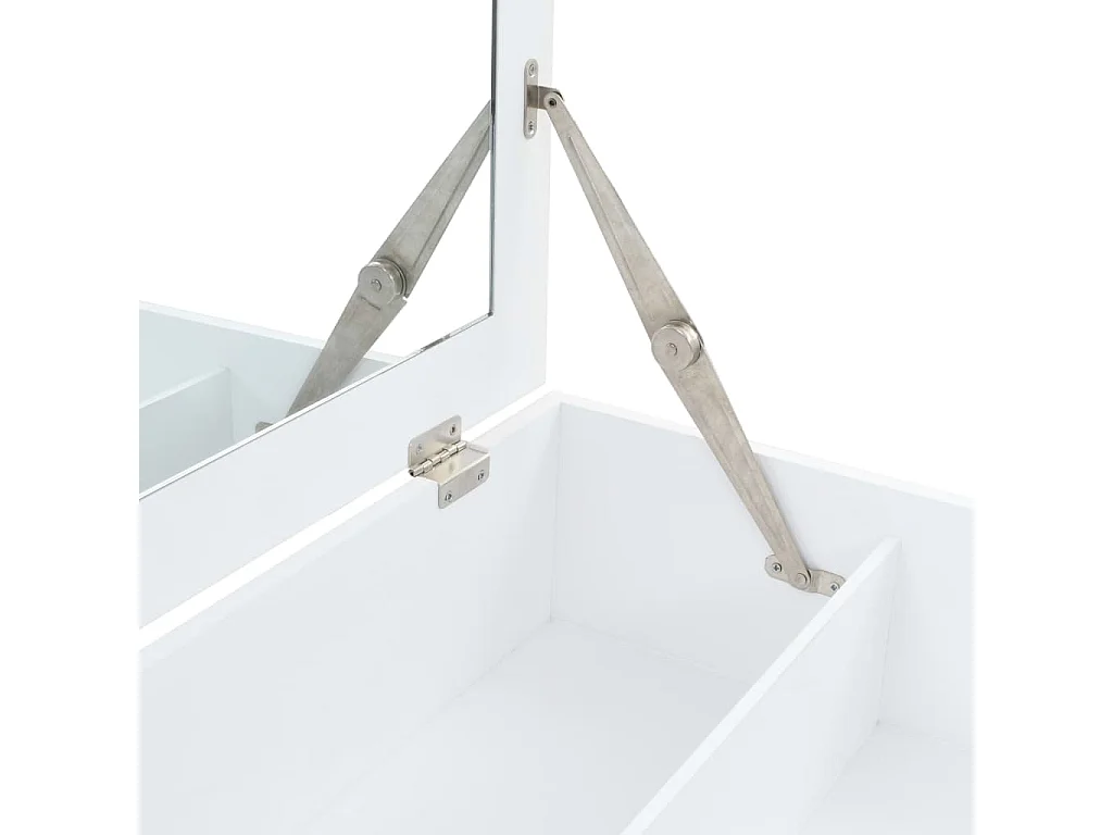 Coiffeuse avec miroir MDF 60 x 40x75