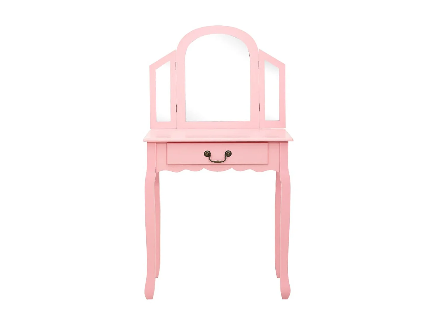 Coiffeuse et tabouret Rose 65x36x128 Bois de paulownia MDF 2